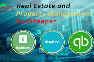 do real estate and property management bookkeeping in buildium, appfolio, qbo