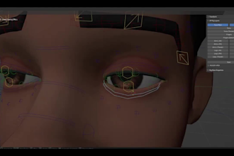 input skeleton to 3d avatar,rig 3d hair grooming,ik fk control,animaze mouth rig