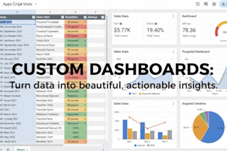 build automated google sheets, dashboards and apps script