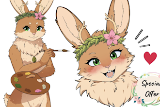 draw sfw nsfw furry art for you