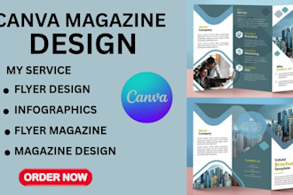 design magazine canva design magazine cover brochure design canva template