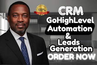 setup gohighlevel CRM automation and lead nurturing for coaches