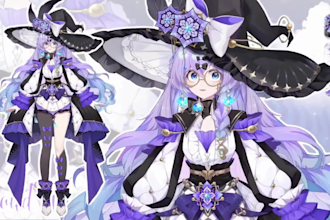 design and rig live2d vtuber model rigging 3d vtuber anime live2d vtuber model