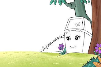 draw cute children book illustrations for kids storybook