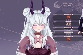 model, rig live2d vtuber 3d avatar, vrchat furry avatar, vseeface, facerig