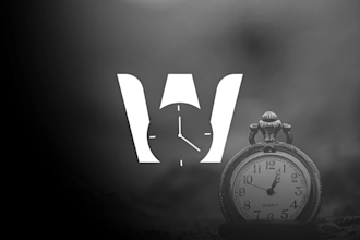 create a unique modern negative space logo
