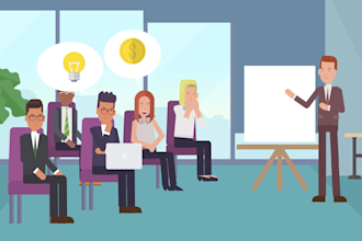 create animated explainer elearning course video and training video