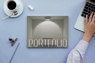 create a modern architecture portfolio and presentation