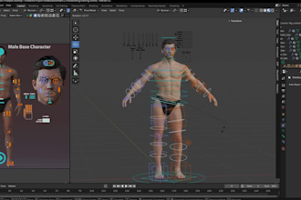 rig3d for lens studio,wd,livestream,daz rig,facetracks,facial rig,articulate rig