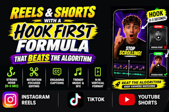 edit reels and shorts with a hook first formula that beats the algorithm