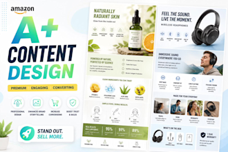 create premium amazon content design and infographics