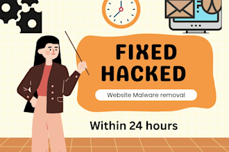 fix hacked websites and malware remove with website security