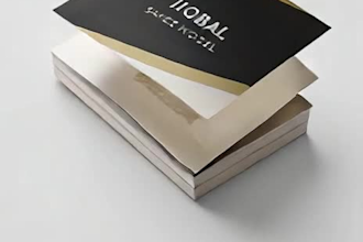 design modern business card for shop and company