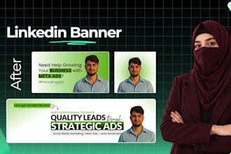 design a professional linkedin banner for personal branding