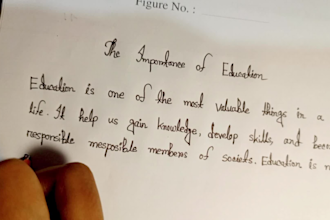 write your message in beautiful english handwriting