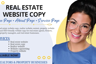 write website copy for real estate agents and property business