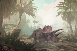 create prehistoric paleontology concept art