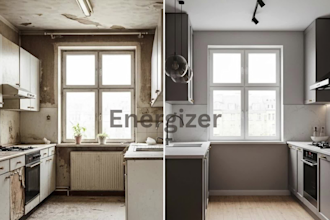 create realistic virtual home staging for empty real estate photos
