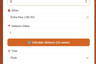 make a basic real time price calculator for your website