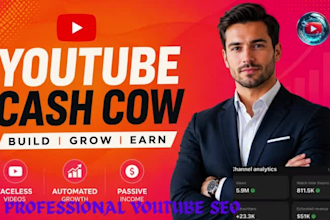 create and grow a profitable youtube cash cow channel