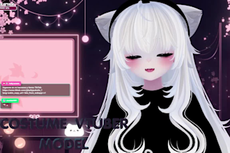 design live 2d vtuber model and rigging for ready to use in vtube studio
