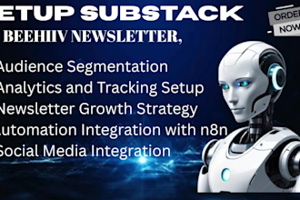 setup substack newsletter, beehiiv newsletter and automation
