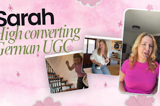 be your german ugc creator for high quality videos  for meta ads