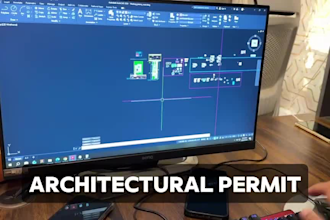 draw architectural permit drawings in autocad