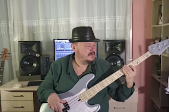 record funky and disco tracks as your session bassist