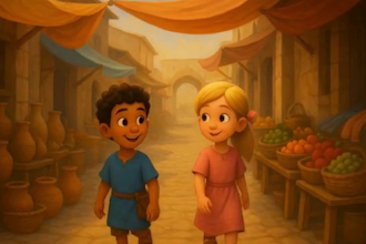 create christian bible video, character animation, kid animation, ai bible story