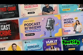create eye catchy spotify and cover assest for your podcast