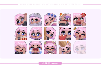 make cute twitch discord emotes