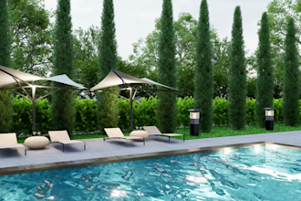 design your backyard pool, patio, and modern landscape