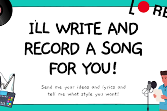 record a custom song based on your ideas