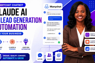 setup manychat chatbot claude and lead generation automation for your business