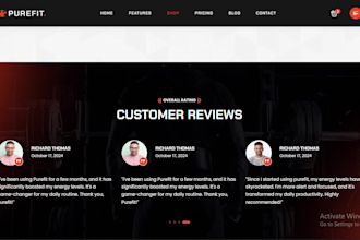 design a professional nutraceutical, supplement, vitamin, and wellness website