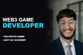 build an innovative web3 crypto p2e 2d or 3d game