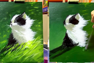 paint a pet oil painting on canvas with free shipping