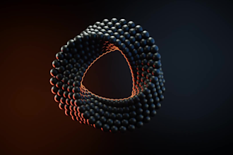 3d abstract animation 3d music visualizer 3d loop houdini gif motion graphics