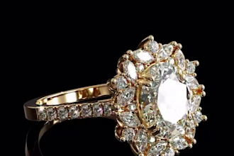 create realistic 3d jewelry animation and renders for luxury brands