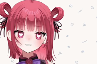 design live2d vtuber character rigging finger tracking 2d anime vtuber model