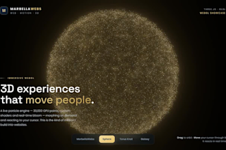 create an immersive 3d website with three js webgl animation