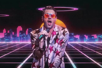 create a realistic, cinematic, ai music video,  artistic ai generated