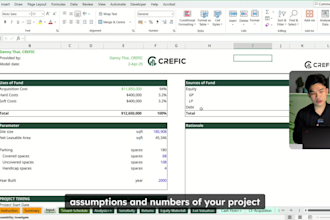 build and audit institutional real estate financial models