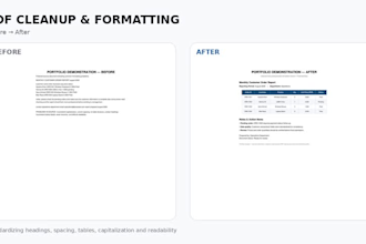 do accurate data entry, excel, word