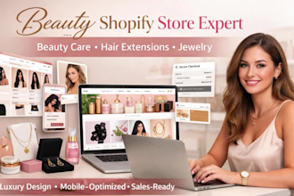 build skincare cosmetic hair care spa perfume nail product shopify store website