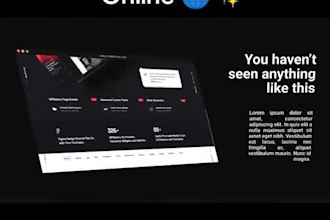 create a professional website preview or promo video