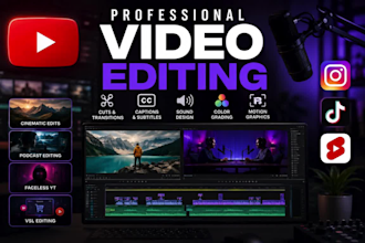 faceless youtube video editing, yt short video, podcast editing