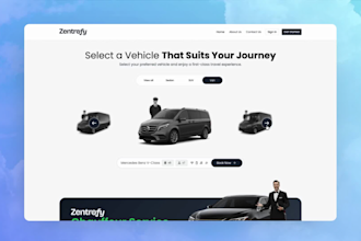 build chauffeur website, luxury car dealership and  car rental website