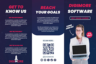 professional brochure, flyer design and layout